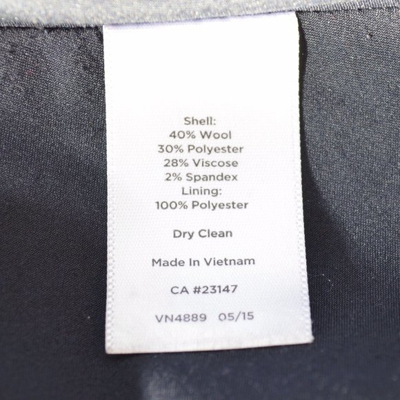 Talbots Teal Navy Plaid Wool Blend Maxi Skirt - Picture 5 of 6